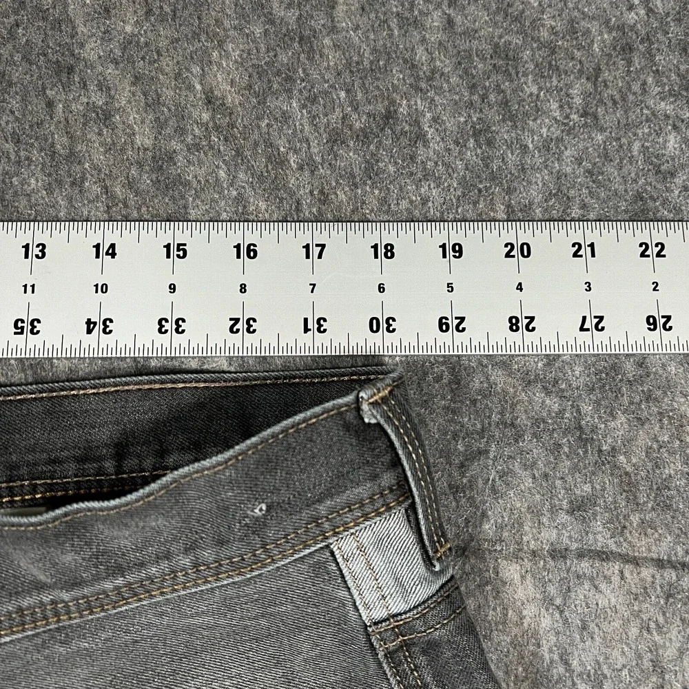 Sean John Hamilton Men's Straight Jeans Size 36x32 Gray‎ Denim Cotton Distressed